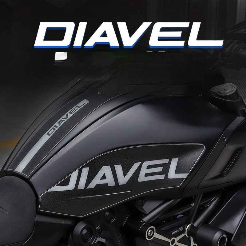 Для мотоцикла Ducati Diavel DIAVEL 1260 Резиновая накладка на бак, защитная наклейка для тягового бокового коленного захвата
