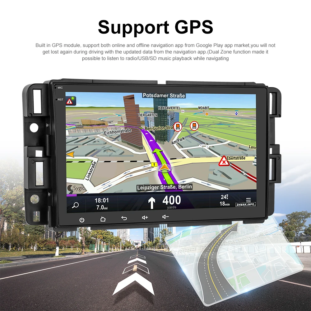 LeeKooLuu Авторадио 2 Din Android 11 Автомагнитола для GMC/Chevrolet/Buick/Hummer GPS Мультимедийный плеер WiFi Беспроводной Carplay