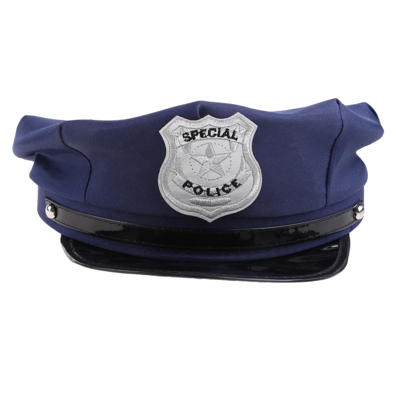 Полицейская шляпа для косплея, принадлежности для костюмированной вечеринки на Хэллоуин, специальный полицейский реквизит для фестиваля Хэллоуина, детский персонаж