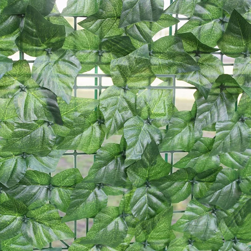 Забор из листьев, экран для уединения, фон из зелени, забор из искусственного плюща и украшение из листьев искусственного плюща - 118X39,4 дюйма