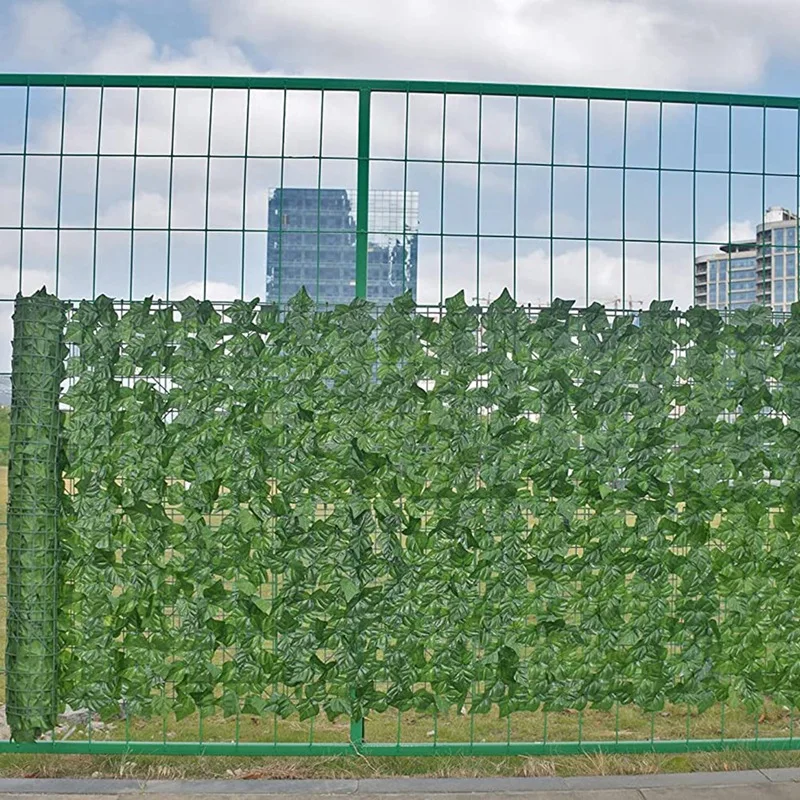 Забор из листьев, экран для уединения, фон из зелени, забор из искусственного плюща и украшение из листьев искусственного плюща - 118X39,4 дюйма