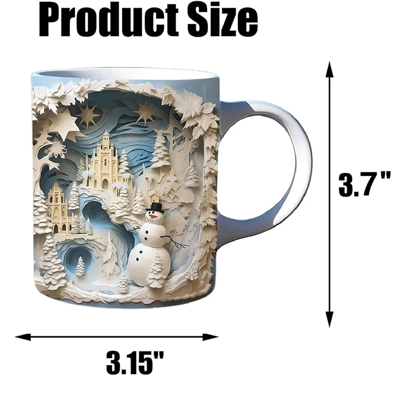 3D кофейная кружка, креативный дизайн пространства, многоцелевая керамическая кружка, новинка, 11 унций, кружка для кофе и чая для женщин, мужчин, 8 х 9,5 см