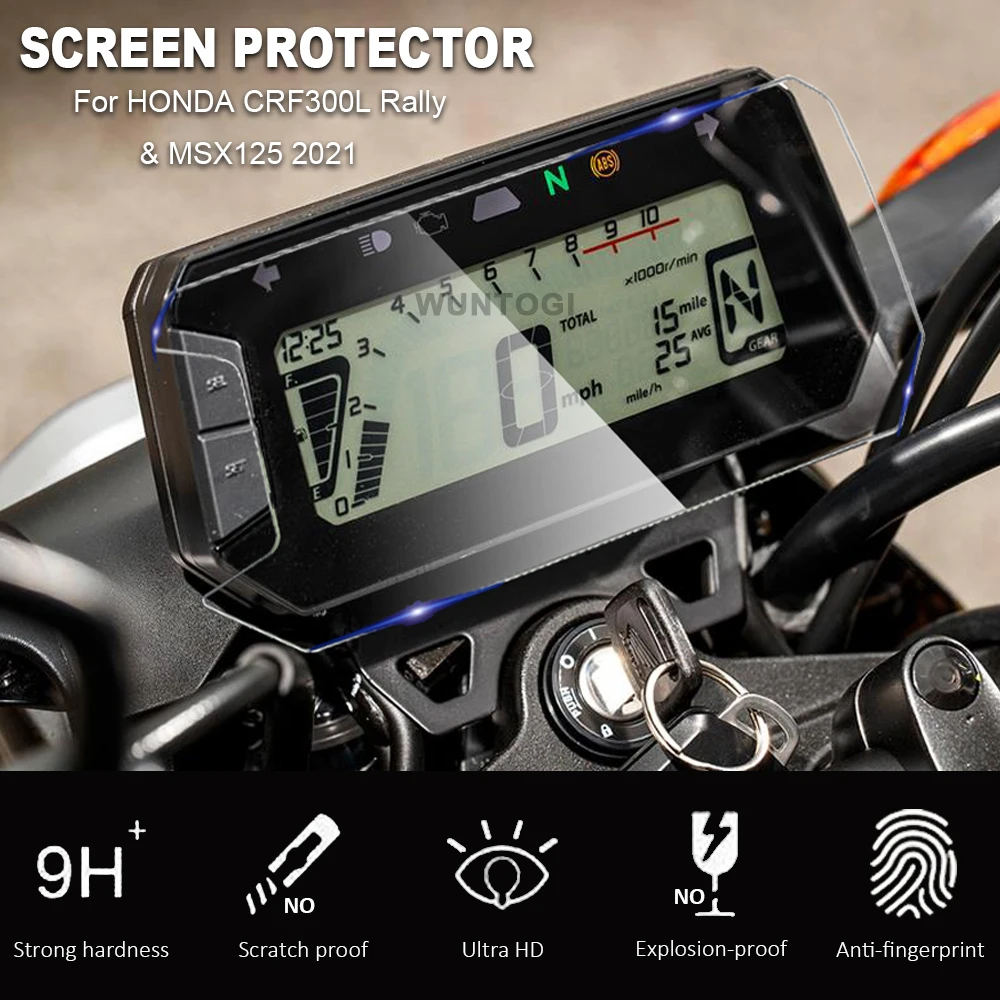 Защитная Пленка Для Мотоциклетных Приборов Honda CRF300L CRF 300L Rally MSX125 MSX 125 2021- Экран Панели Приборов С Кластером Царапин
