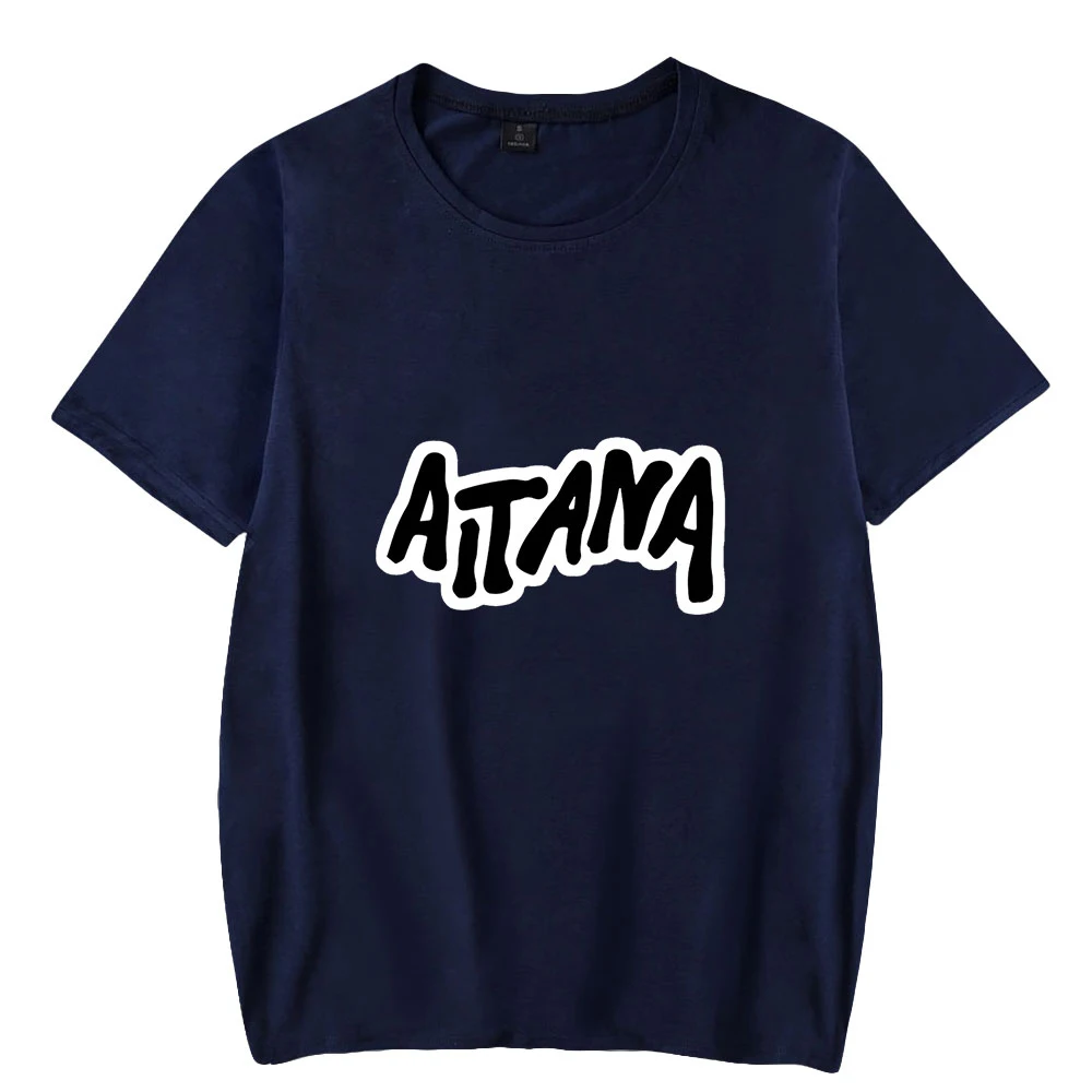 футболка Aitana Ocana с принтом, топы с коротким рукавом в стиле Харадзюку, футболка для косплея, Летняя одежда певицы с круглым вырезом, футболка из 100% полиэстера
