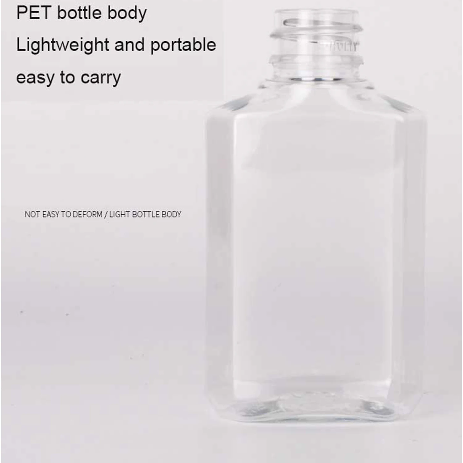 40 ШТ 2 Унции 60 Мл Прозрачный Многоразовый Пластиковый Контейнер Для Дорожных бутылок Из ПЭТ-пластика С Откидной крышкой