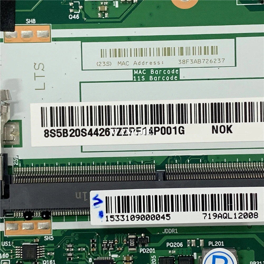 5B20S44267 для Lenovo IdeaPad 3 15ADA05 Материнская плата ноутбука NM-C821 Процессор: R3-3250U (AMD) Оперативная память: 4G FRU: 5B20S44266 5B20S44264
