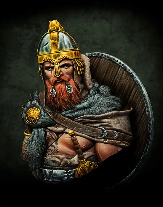 Неокрашенный комплект 1/10 бюста древнего воина Viking pride, фигурка из смолы, миниатюрный гаражный комплект
