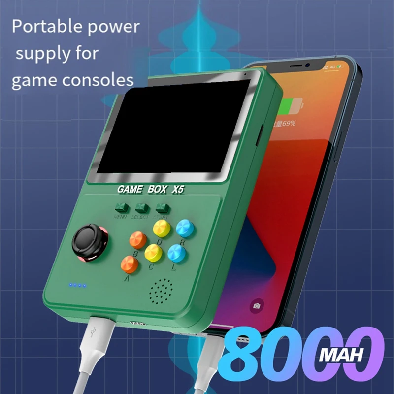 Портативный X5 Портативный Игровой плеер 4,0 дюйма 640 X 480 Пикселей Видеоигровая Консоль Подарки Для Детей