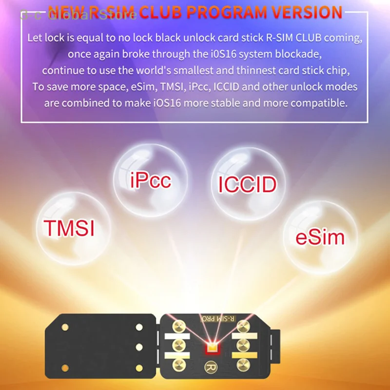 R-SIM18 CLUB rsim club R-SIMCLUB Карта разблокировки процессора Наклейка на sim-карту для RSIM