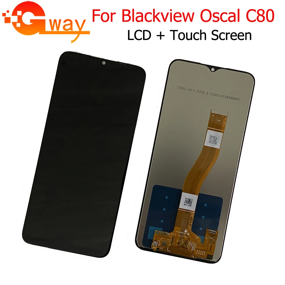 Для BLACKVIEW OSCAL C80 ЖК-дисплей Замена передней стеклянной панели с сенсорным экраном 6,5 дюймов Для ремонта ЖК-дисплея OSCAL C80