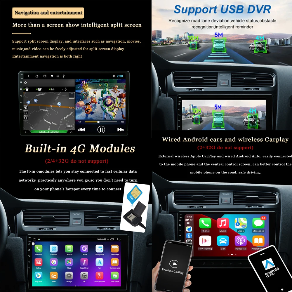 Для Mitsubishi Outlander XL 2005-2014 Android 13 Автомобильный Радио Мультимедийный Видеоплеер GPS Навигация Авторадио DSP Головное устройство 4G WiF