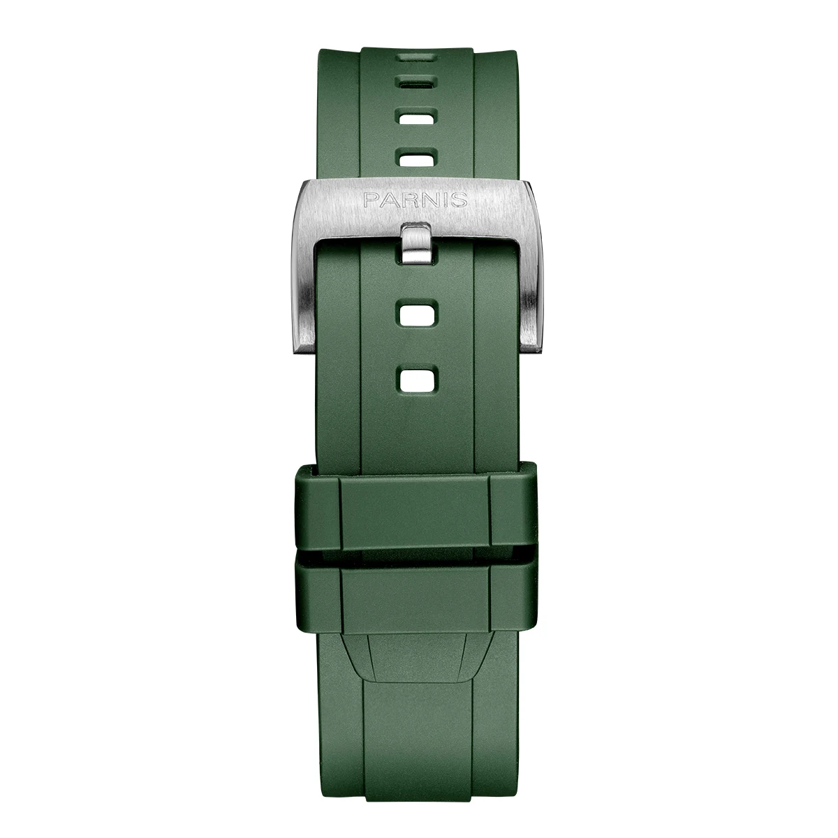 2023 Новый Parnis 40 мм Черный Циферблат Механические Автоматические Мужские Часы С Зеленым Ремешком Сапфировые Водонепроницаемые Часы Для Мужчин reloj hombre