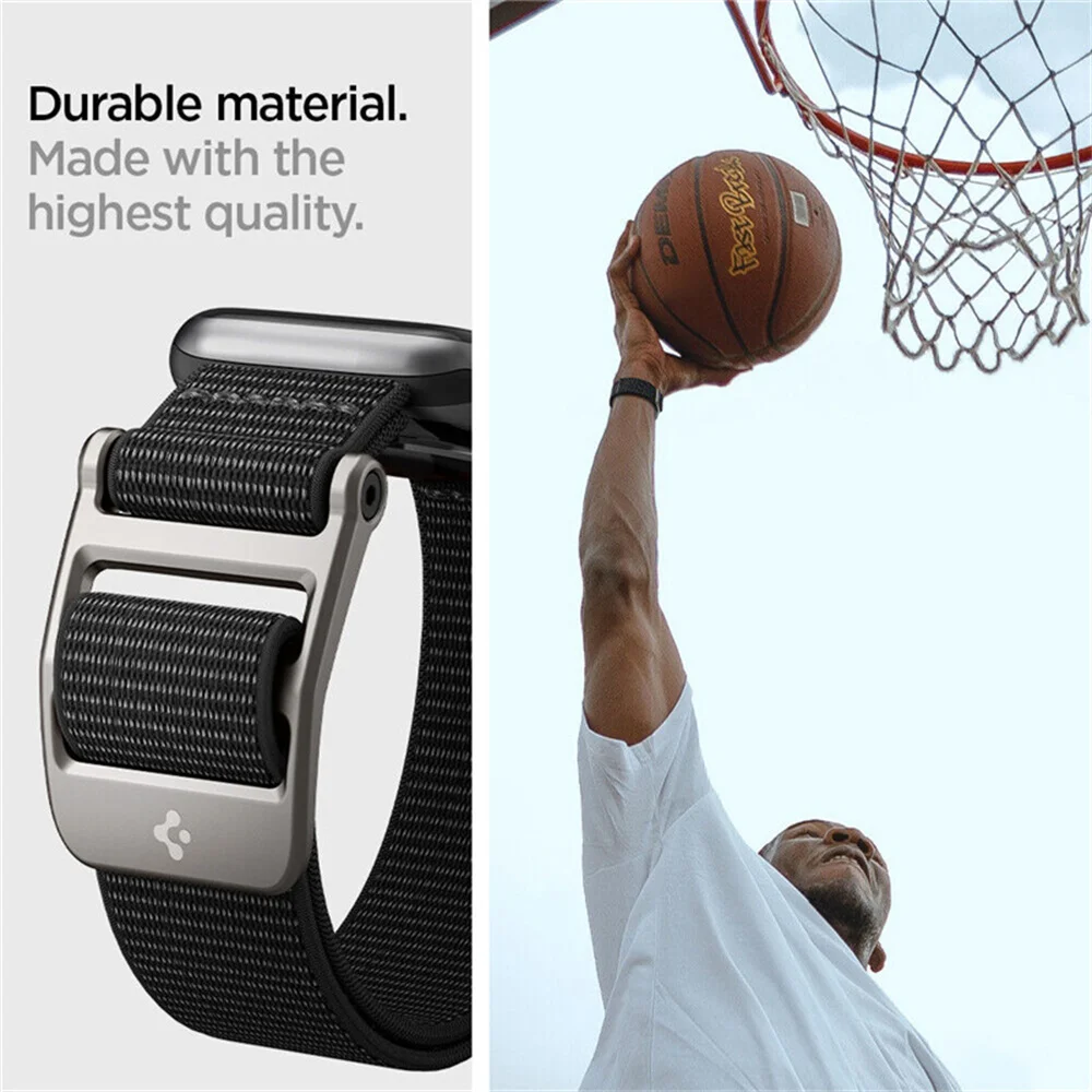 Нейлоновый ремешок для Ultra Apple Watch поколения 2/3/4/5/6/7 Sport С металлической головкой, тканые Регулируемые прочные ремешки для наручных часов